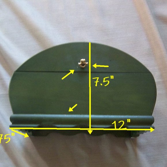 Green Wooden Jewely Box - Picture 7 of 7